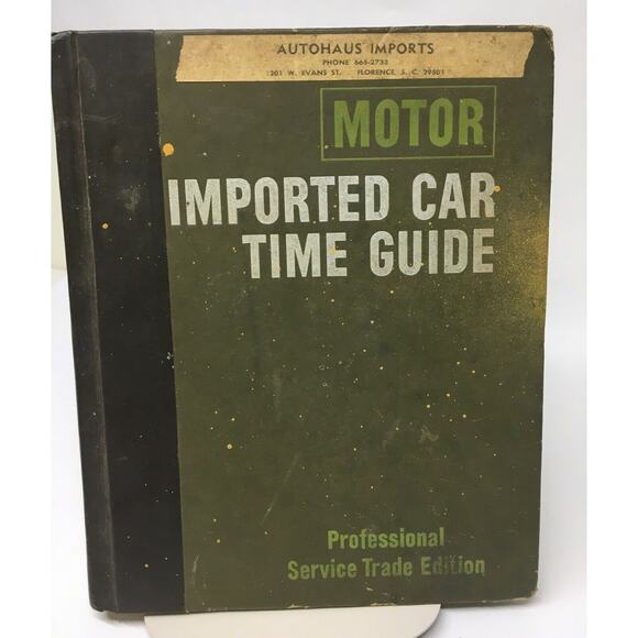 Vintage 1976 - MOTOR Imported Car Time Guide Service Estimate Manual 1st Edition - Picture 2 of 11